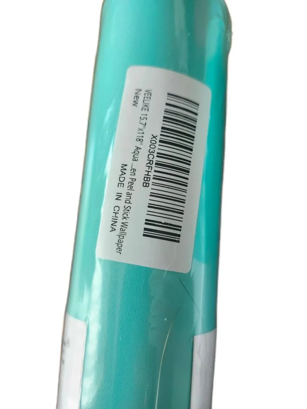 Brand New Thick Tiffany Blue Green Wallpaper 2 Rolls Peel and Stick